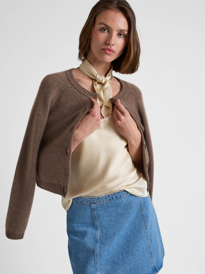 Silk top "Lillium" - Vanilla - 100% pure Cashmere - Scandinavian design - Kashmina