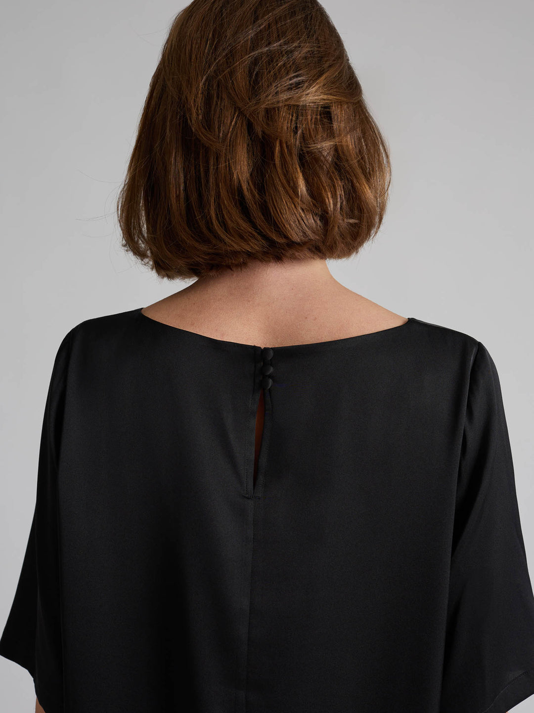 Silk blouse "Viola" - Black - 100% pure Cashmere - Scandinavian design - Kashmina