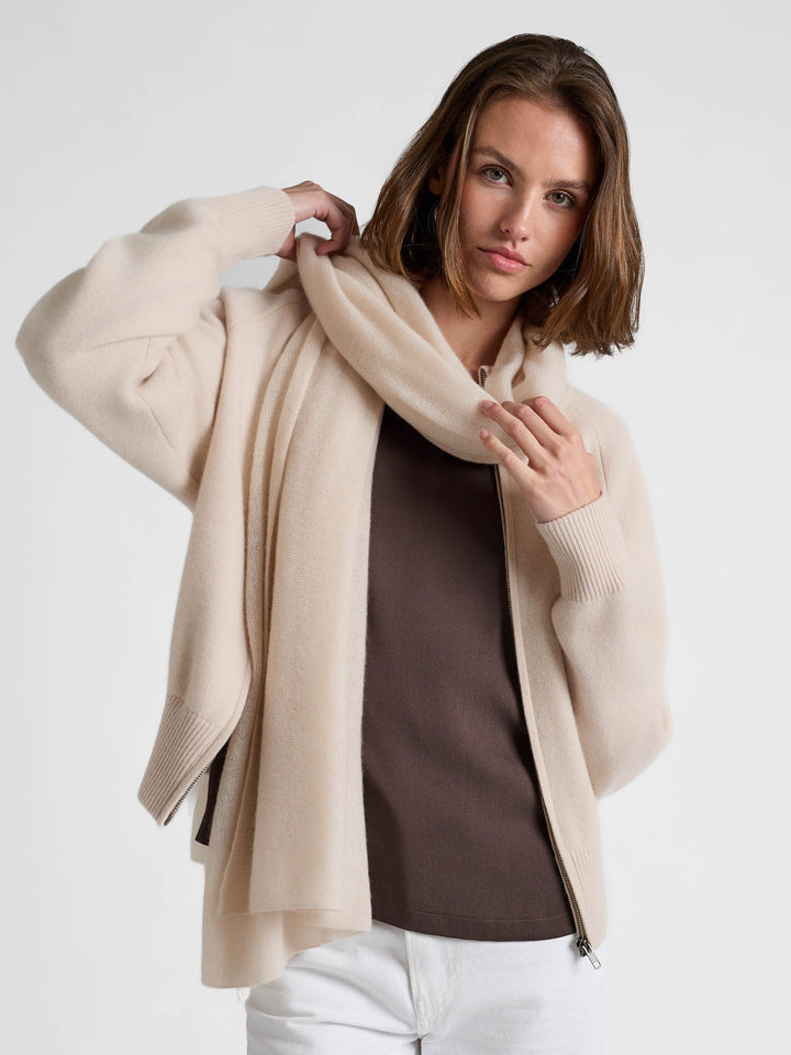 Silk blouse "Viola" - Chocolate - 100% pure Cashmere - Scandinavian design - Kashmina