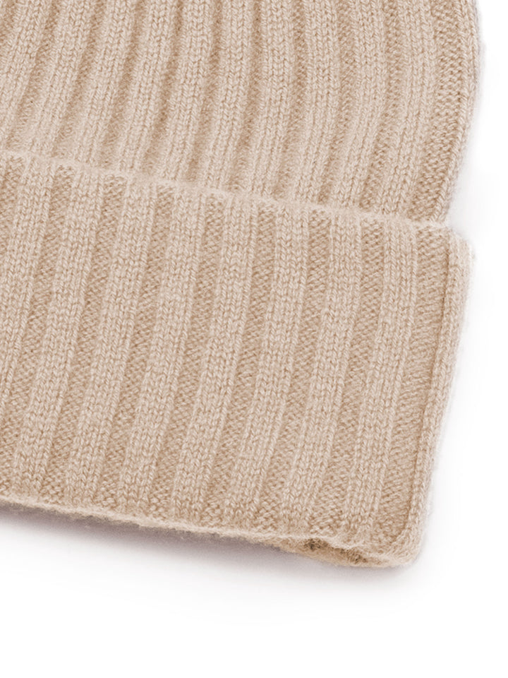 fat rib cashmere beanie sustainable fashion hat, 100% pure cashmere, soft, warm, exclusive