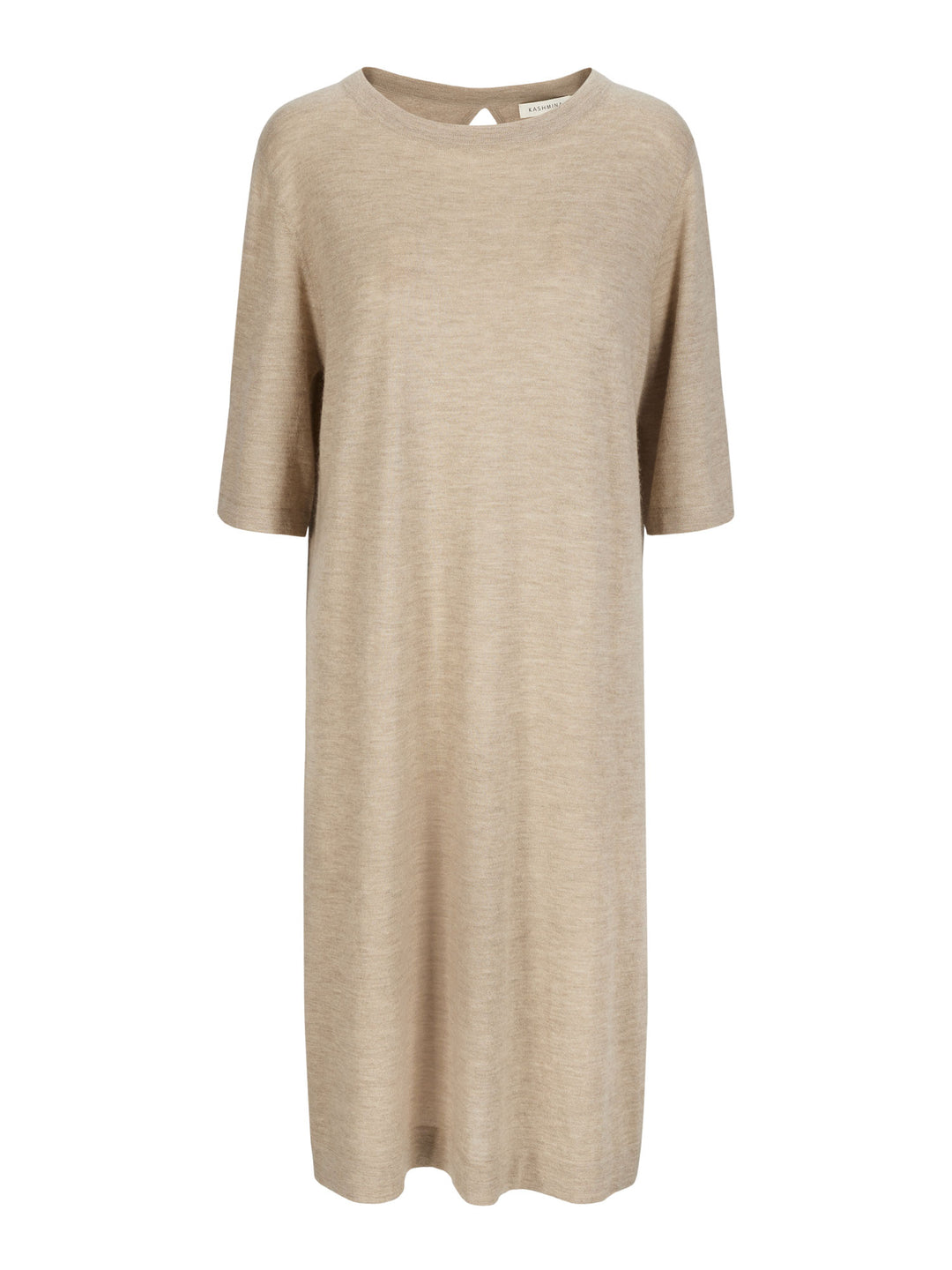 Air Tunic in 100% pure cashmere. Scandinavian design by Kashmina. Color: taupe.