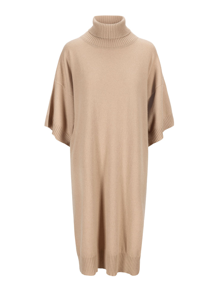 cashmere dress breeze, wool dress in 100% cashmere from kashmina, Norwegian design, sand color 