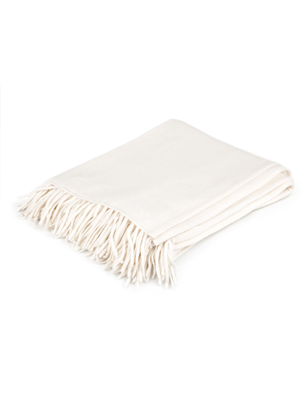 Cashmere blanket "Lux" - white - 100% pure Cashmere - Scandinavian design - Kashmina of Norway