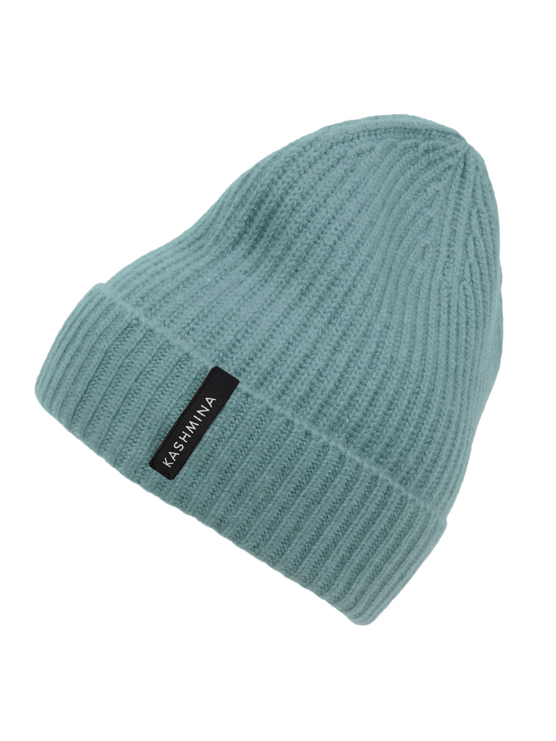 Cashmere cap "Elli", 100% pure cashmere, color: Arctic blue, knitted, non itching, soft, beanie, cap, Scandinavian design by Kashmina