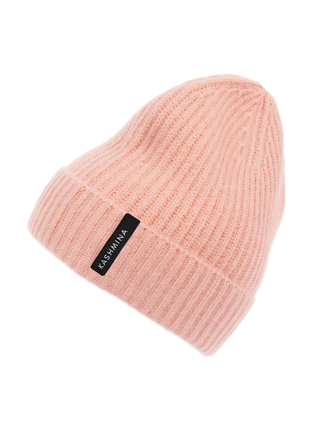 Cashmere cap "Elli", 100% pure cashmere, color: Peachy Pink, knitted, non itching, soft, beanie, cap, Scandinavian design by Kashmina