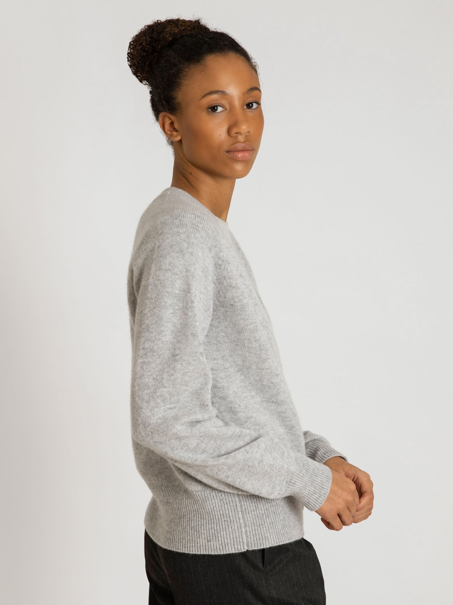 Grey cashmere 2025 cardigan