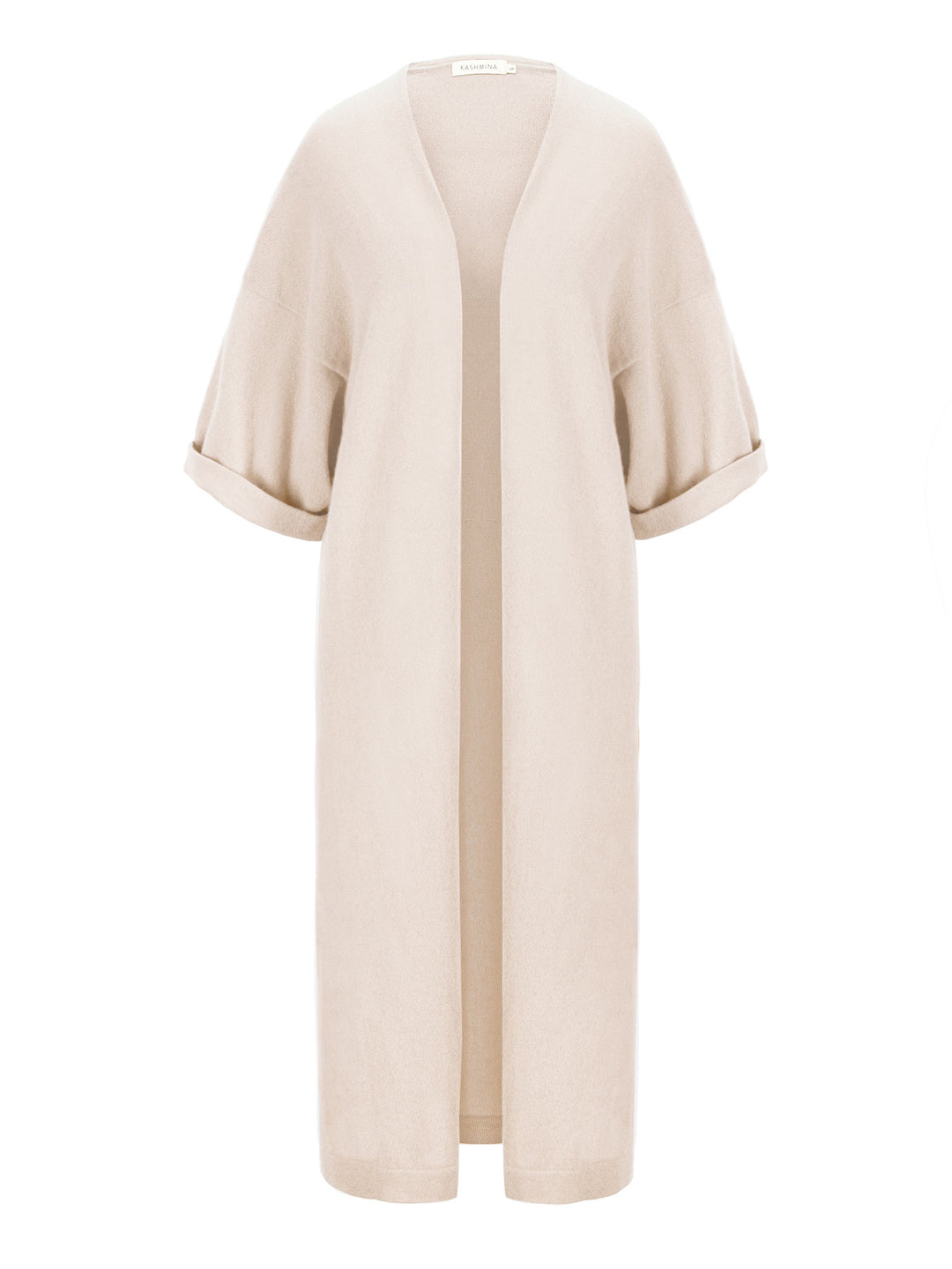 Cashmare cardigan "Kaftan" 100 % cashmere . Norwegian design from Kashmina. Color: pearl