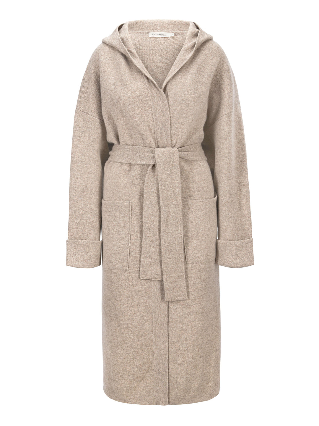 Nora hooded cashmere coat, 100% cashmere from Kashmina