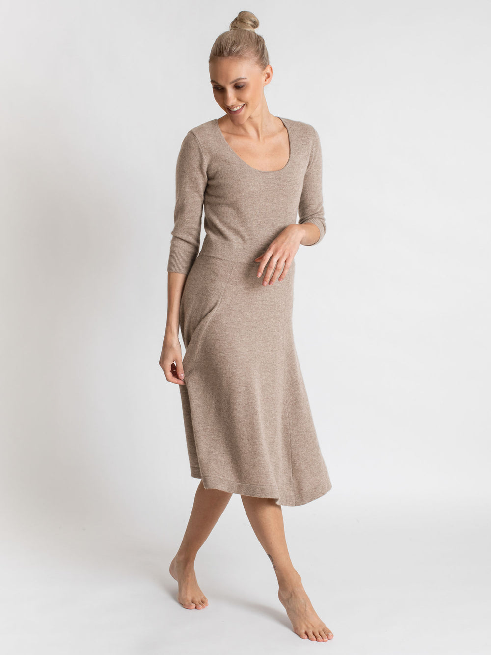 Cashmere dress" Bella" in 100% cashmere from Kashmina