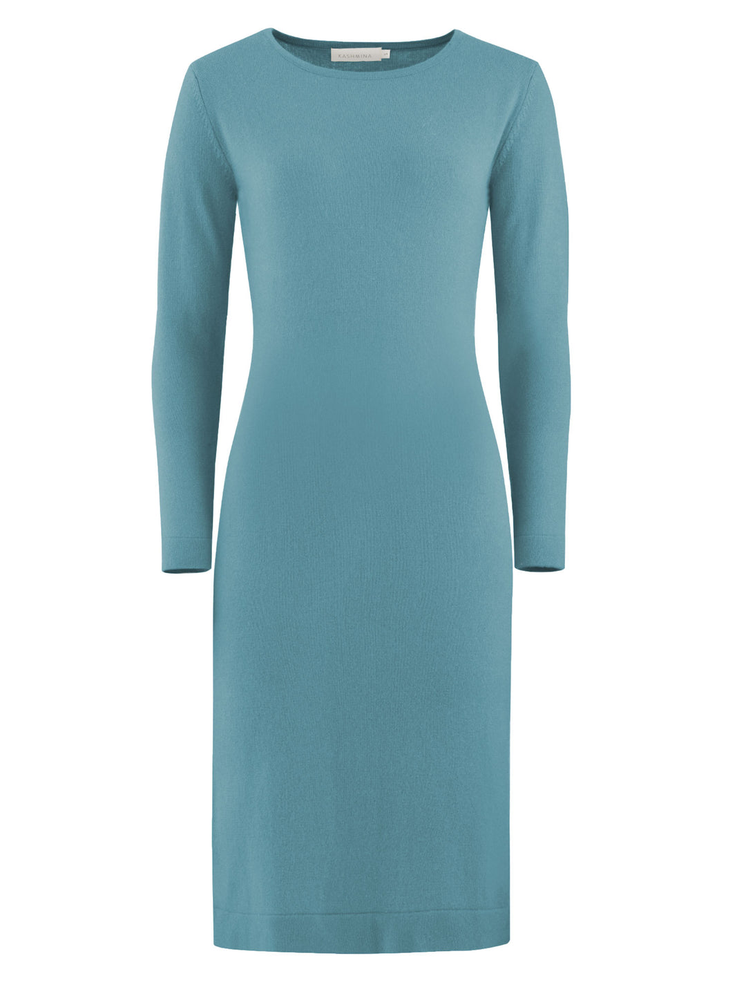 Cashmere dress arctic blue from Kashmina in 100% pure cashmere