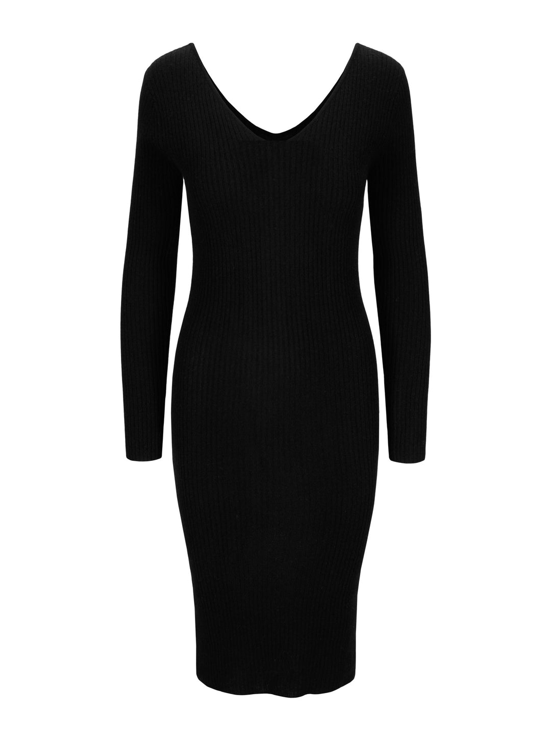 Cashmere dress "Frida", rib knitted dress in 100% cashmere from Kashmina