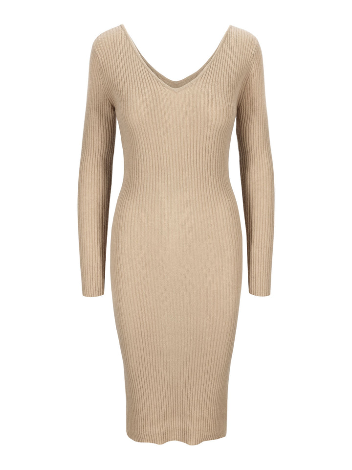  Cashmere dress "Frida", rib knitted dress in 100% cashmere from Kashmina