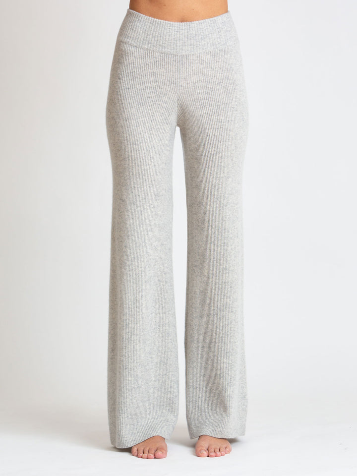 "North" cashmere pants in rib knit, 100% pure cashmere from Kashmina