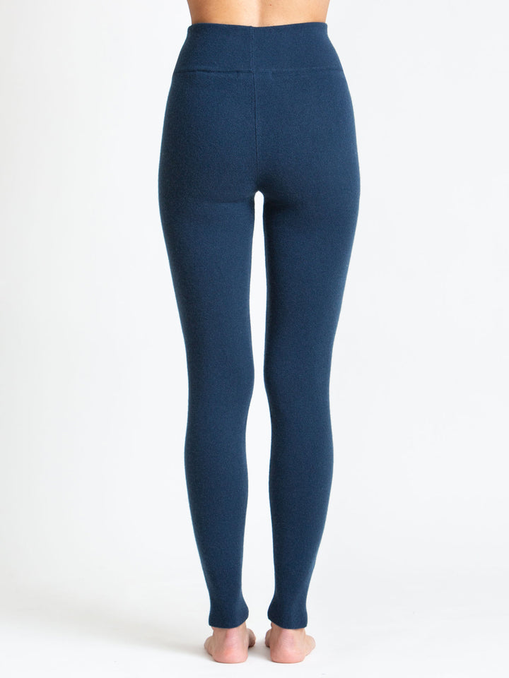 Cashmere pants "tights", 100% cashmere from Kashmina, color mountain blue
