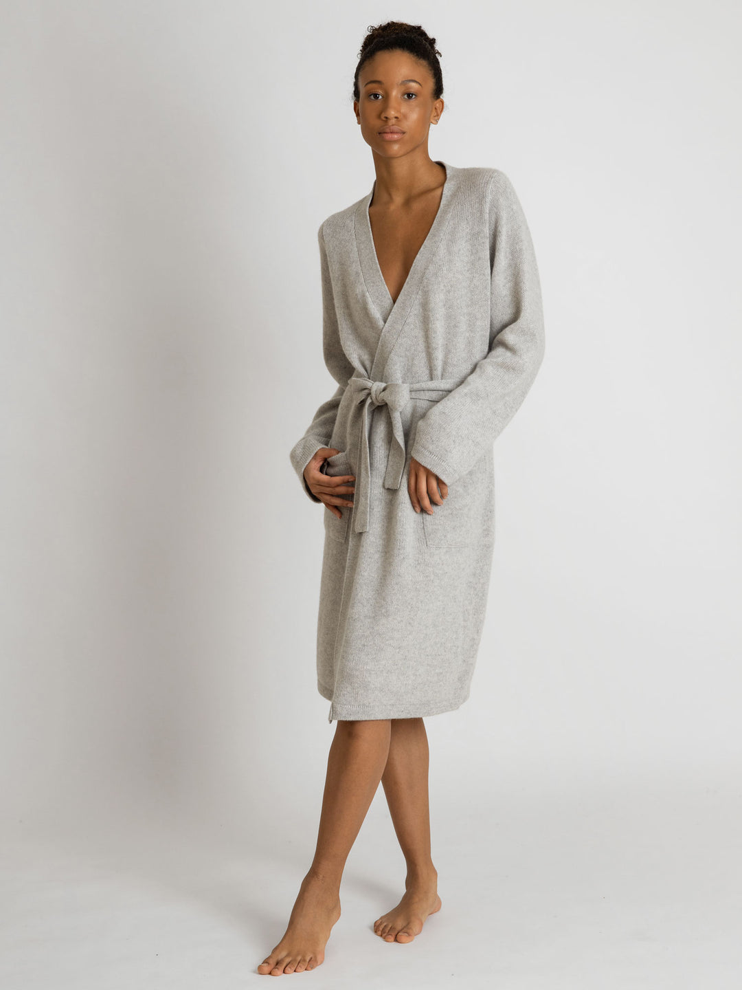 cashmere robe lux knitted in 100% cashmere, from Kashmina, Scandinavian design