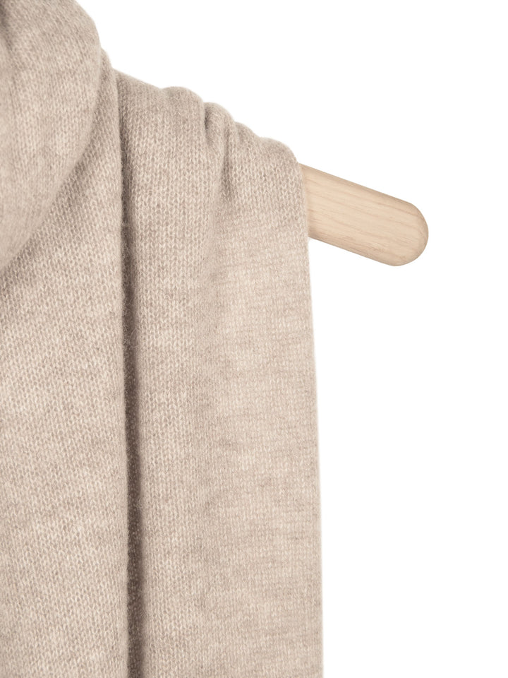 Cashmere scarf "Flow" 100% cashmere from  Kashmina, toast