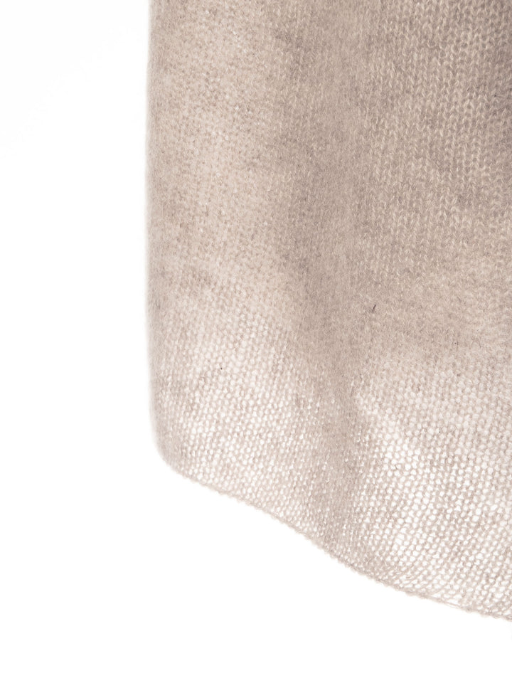 Airy cashmere scarf "Flow" - toast