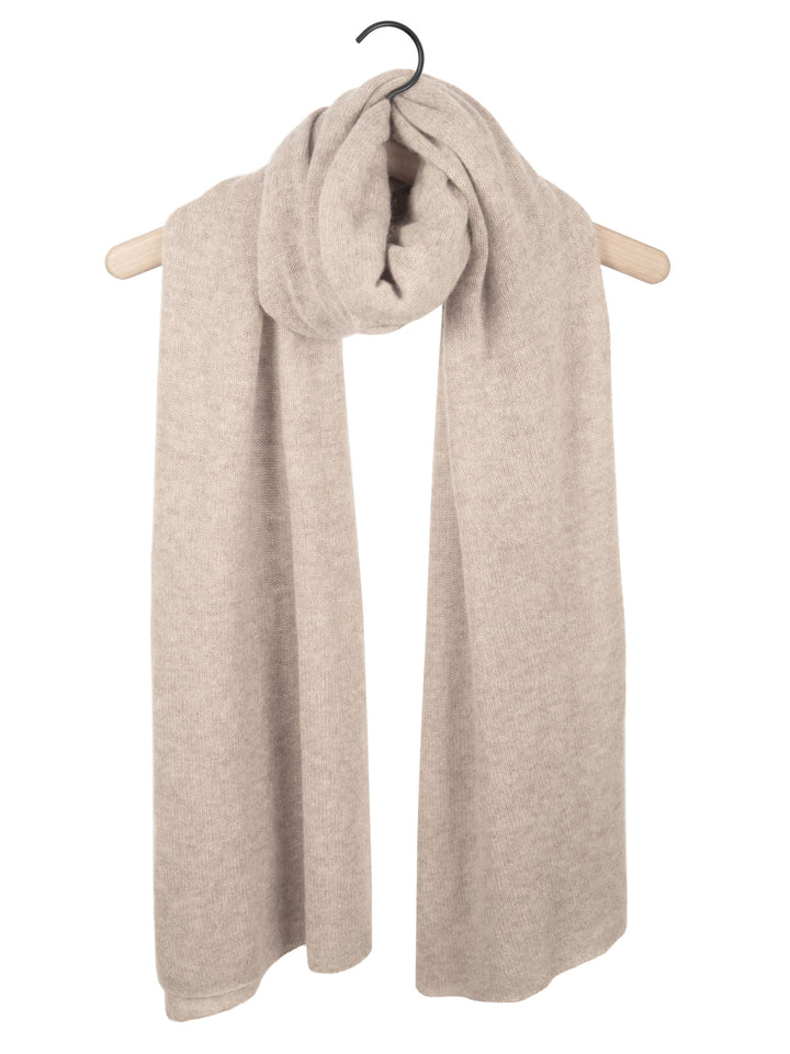 Cashmere scarf "Flow" 100% cashmere from  Kashmina, toast