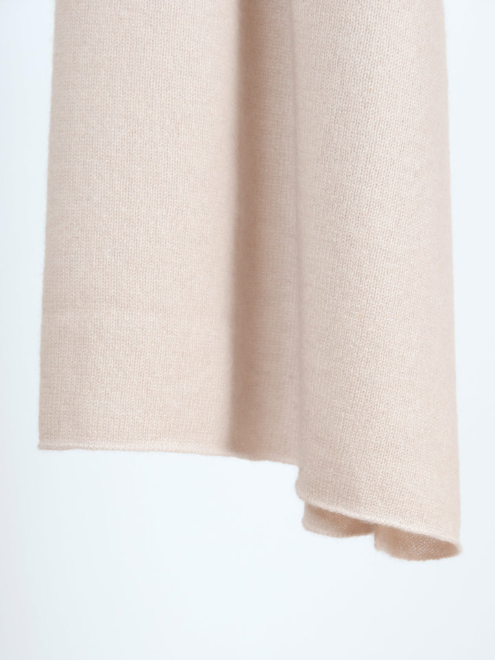 Cashmere scarf "Signature" in 100% cashmere from Kashmina, pearl color