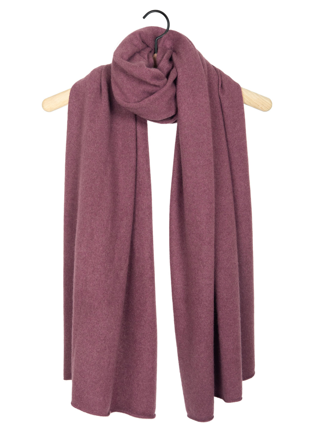 Cashmere scarf "Signature" in 100% cashmere. Color: Wild Plum. Scandinavian design by Kashmina