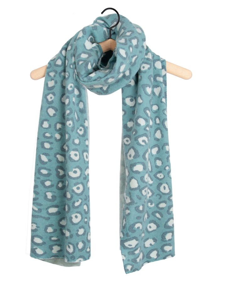 Cashmere scarf "Signature" Jungle, animal print, in 100% cashmere from Kashmina