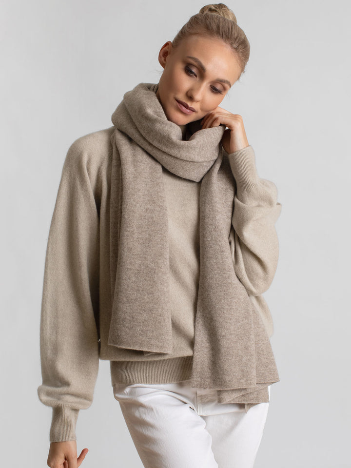 Cashmere scarf "Signature" 100% cashmere from Norwegian Kashmina, Scandinavian design