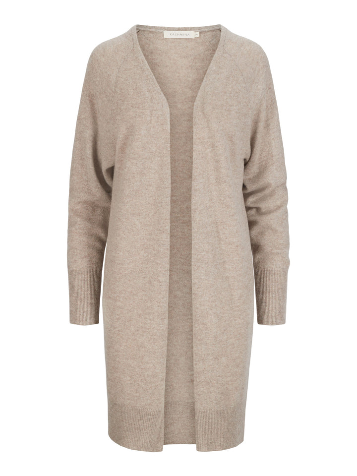 Cashmere cardigan "Flow knee" long cardigan in 100% cashmere. Norwegian design from Kashmina