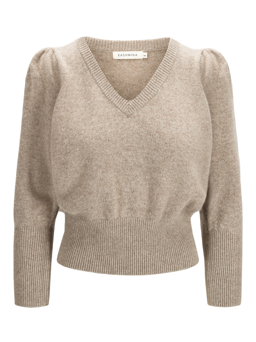 Cashmere sweater "Swan". Puff sleeve, 100% pure cashmere from Kashmina