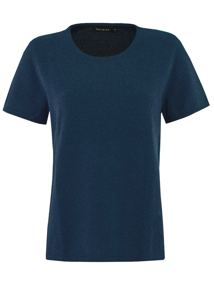 cashmere t-shirt, fresh, mountain blue, 100% cashmere from Kashmina, norwegian design 