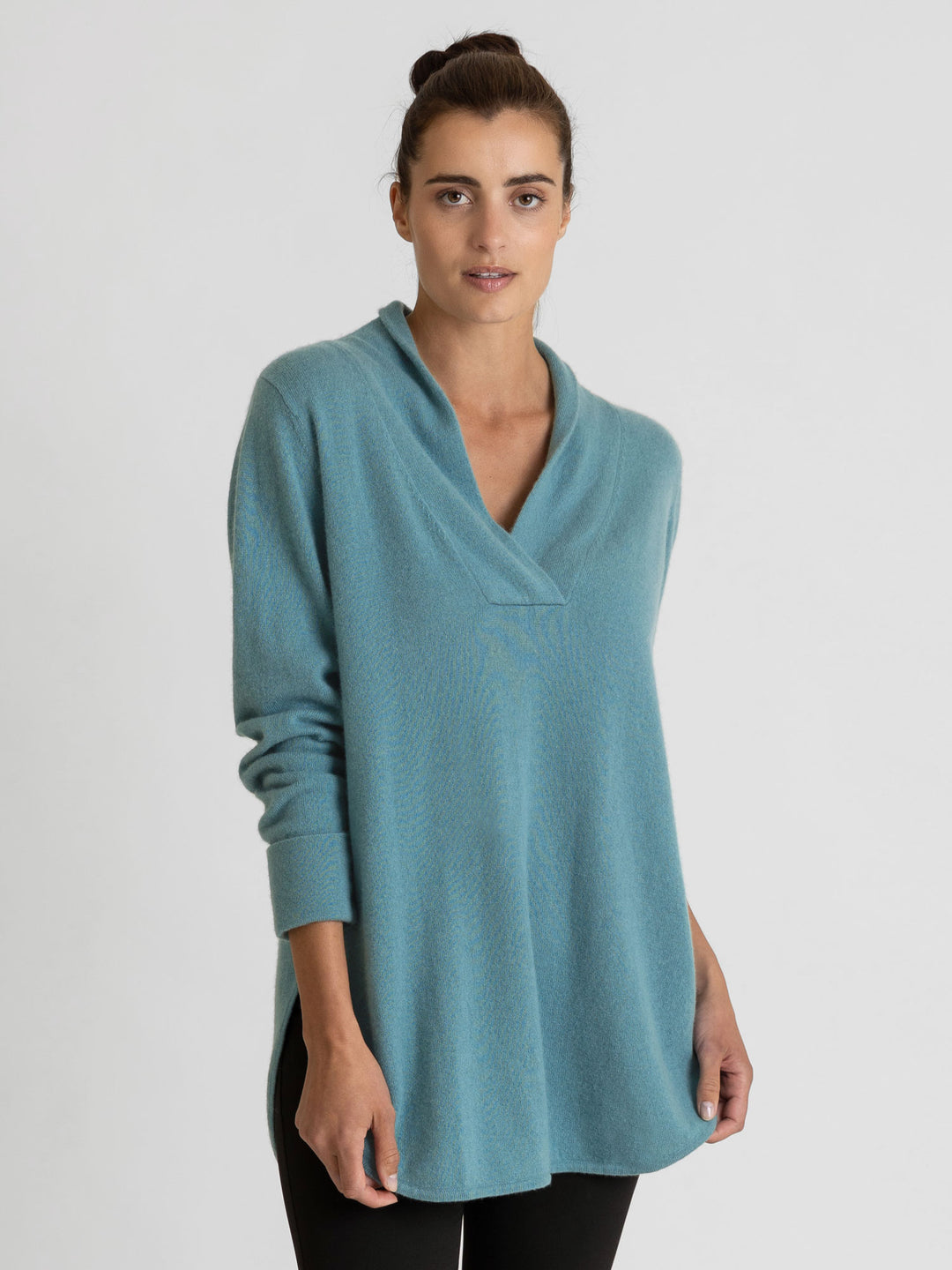 cashmere sweater big shirt in 100% cashmere by Kashmina