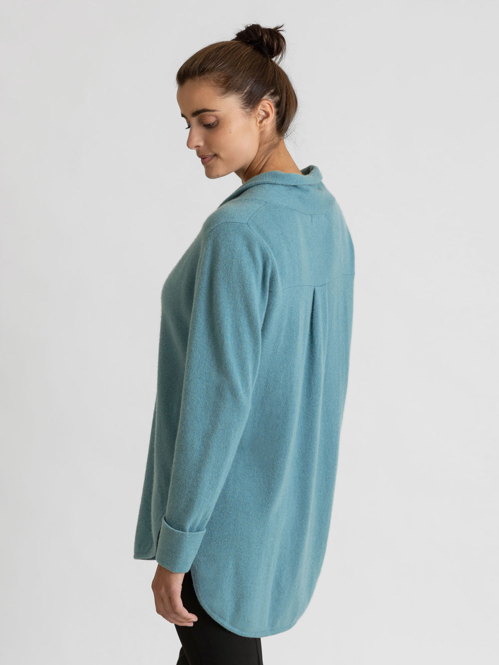 cashmere sweater big shirt in 100% cashmere by Kashmina