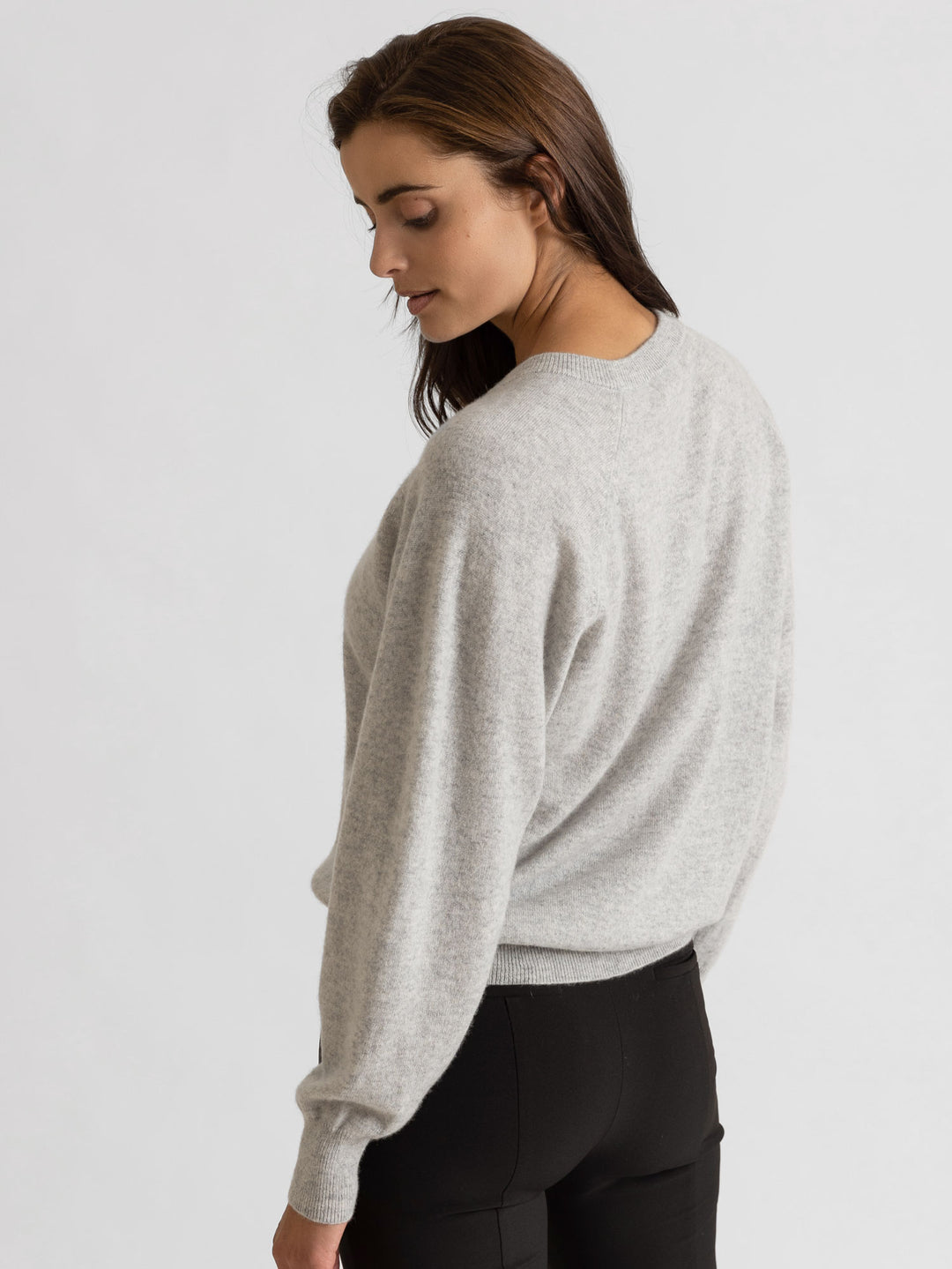 Embla cashmere sweater, 100% cashmere, norwegian design, light grey