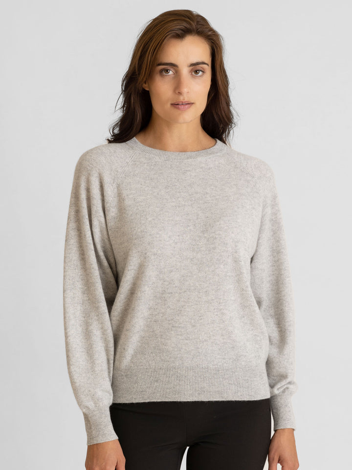 Embla cashmere sweater, 100% cashmere, norwegian design, light grey