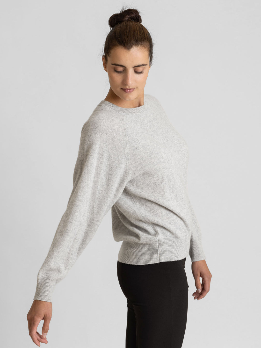 Embla cashmere sweater, 100% cashmere, norwegian design, light grey