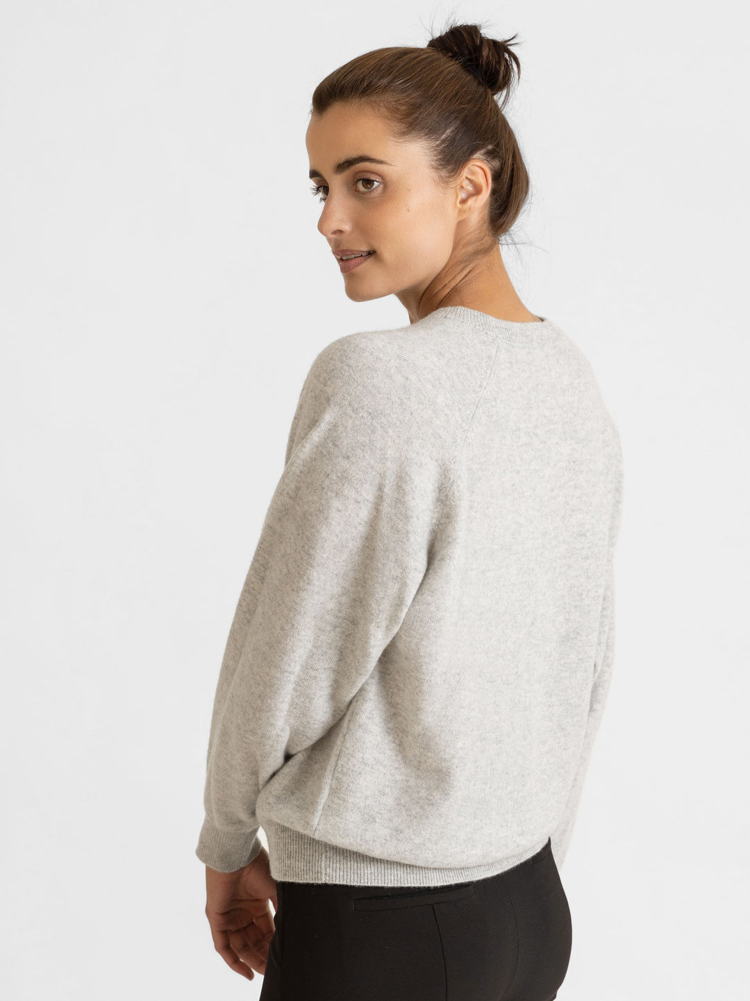 Embla cashmere sweater, 100% cashmere, norwegian design, light grey