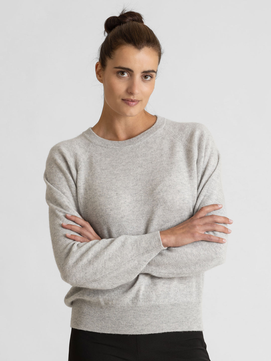 Embla cashmere sweater, 100% cashmere, norwegian design, light grey