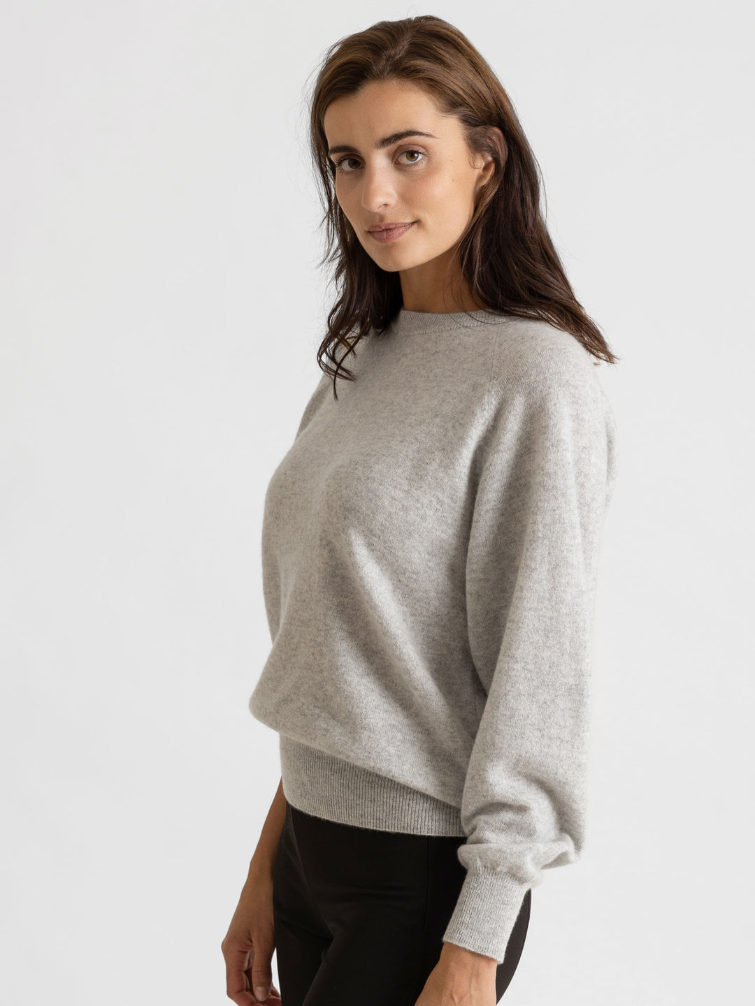 Embla cashmere sweater, 100% cashmere, norwegian design, light grey