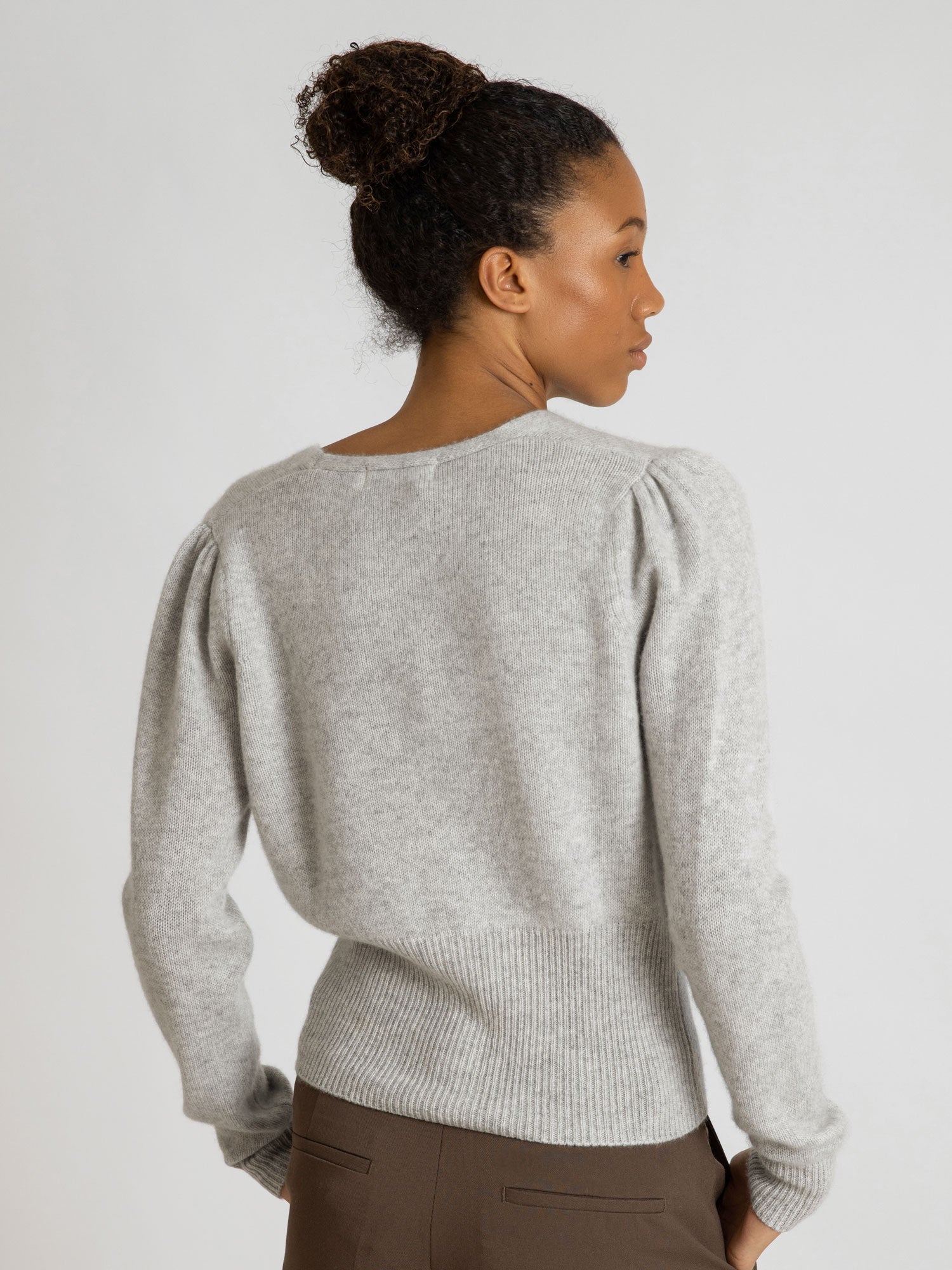 Light grey cashmere best sale cardigan