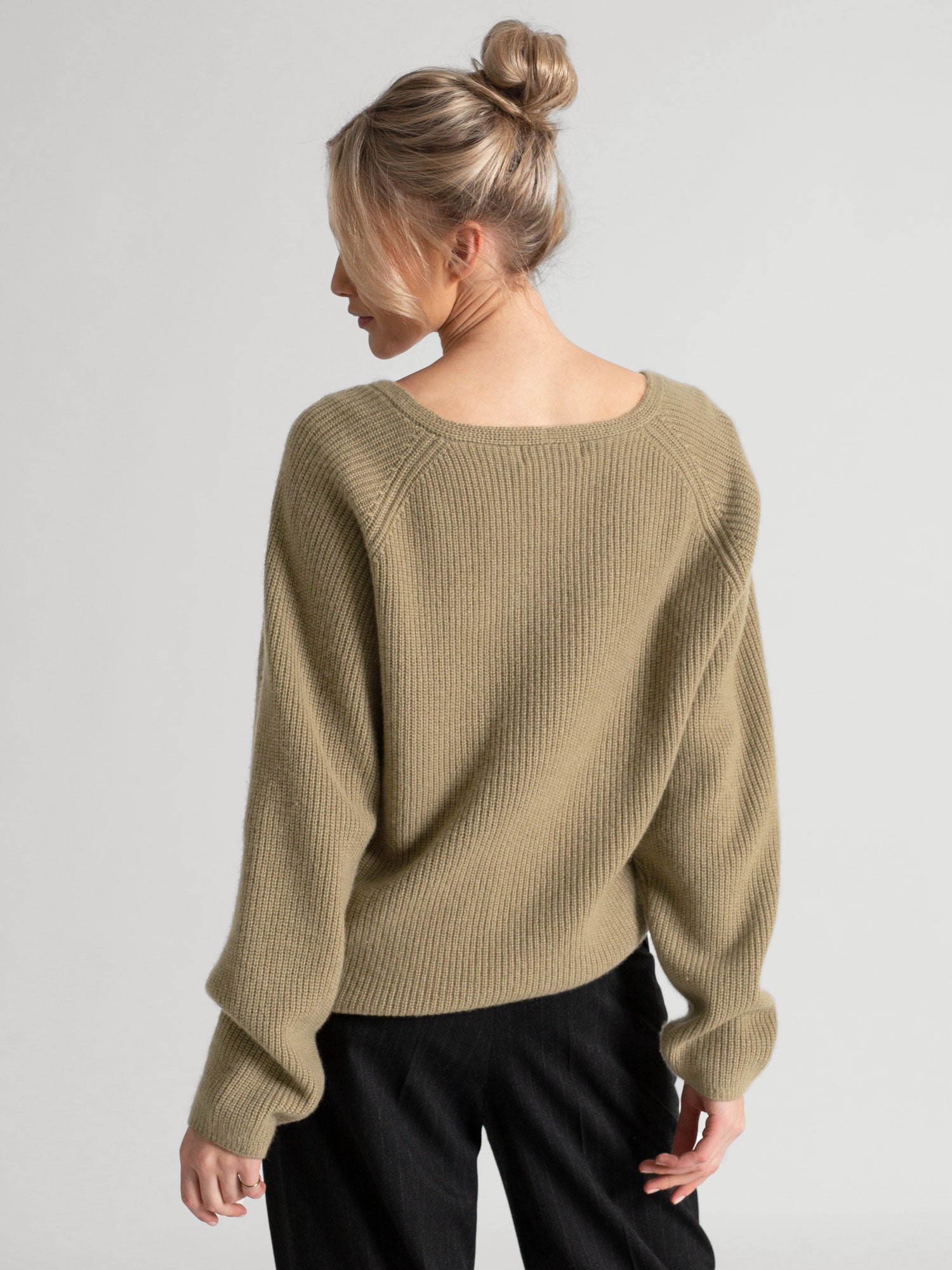 Olive cashmere discount sweater