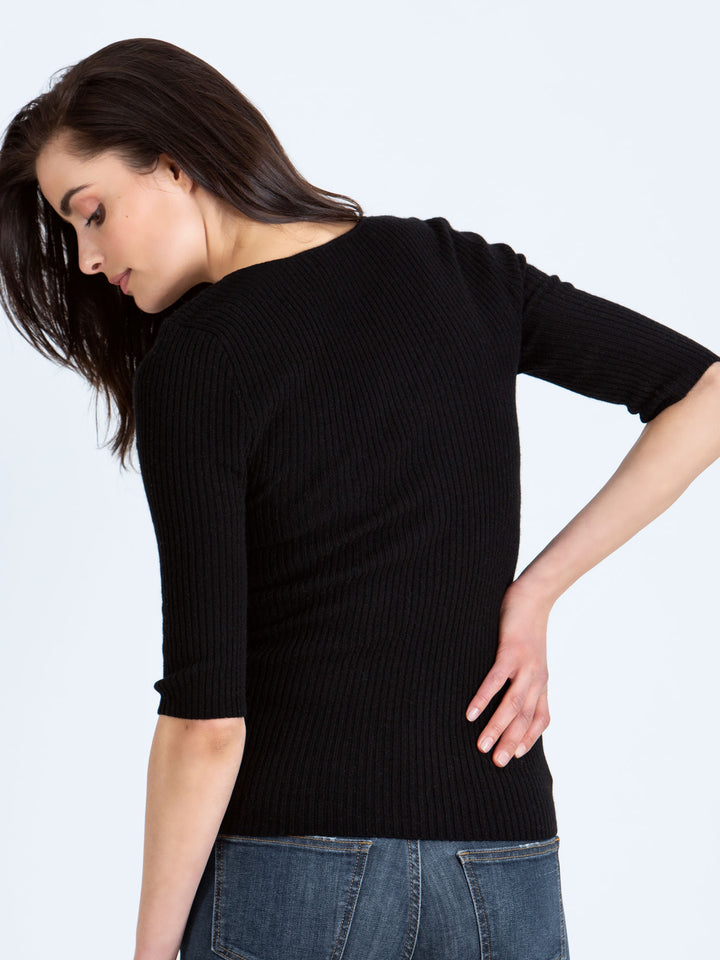 Cashmere sweater Fanny short sleeved light 100% pure cashmere