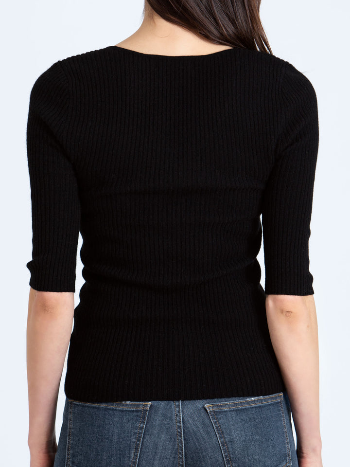Cashmere sweater Fanny short sleeved light 100% pure cashmere