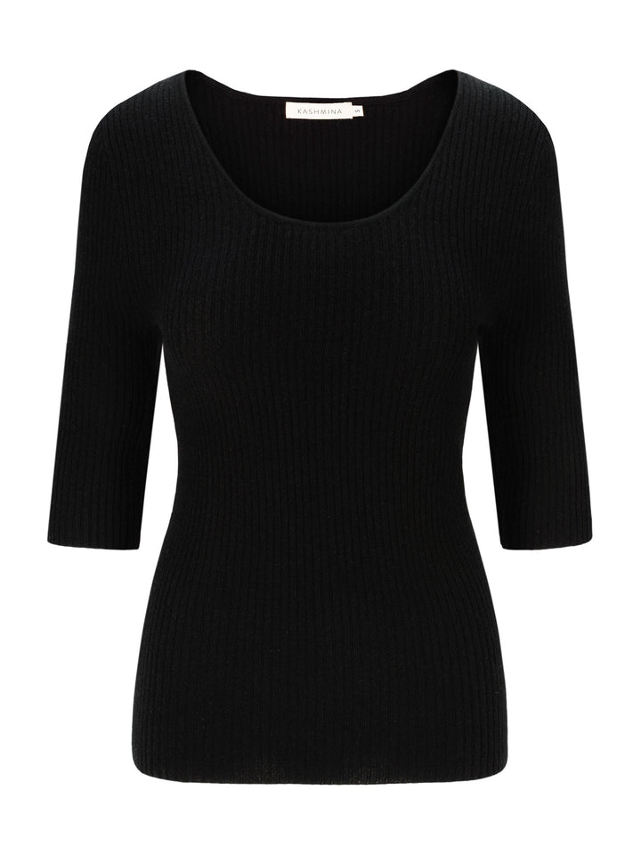 Cashmere sweater Fanny short sleeved light 100% pure cashmere