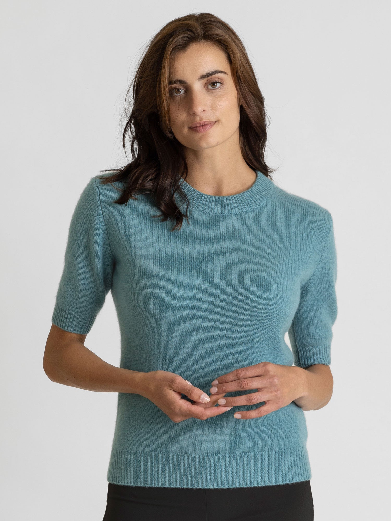Turquoise cashmere sweater hotsell