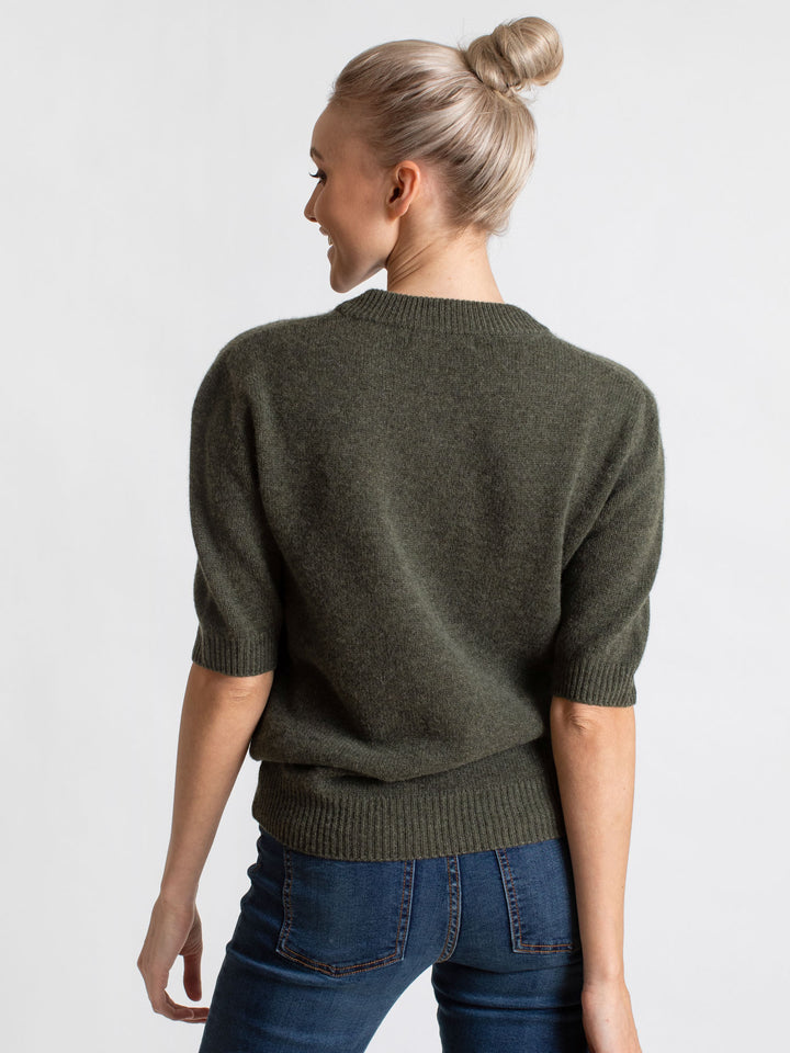 Short sleeved cashmere sweater from Kashmina 100% cashmere