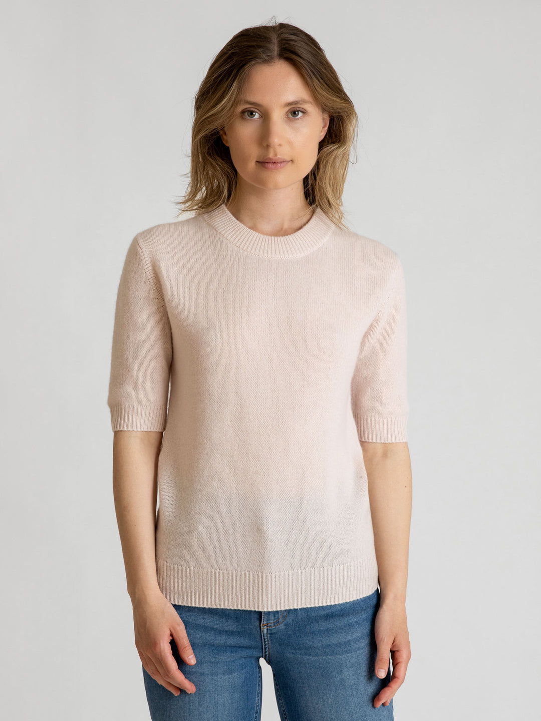 Cashmere sweater "Sofia" short sleeve, 100% cashmere, Norwegian design from Kashmina