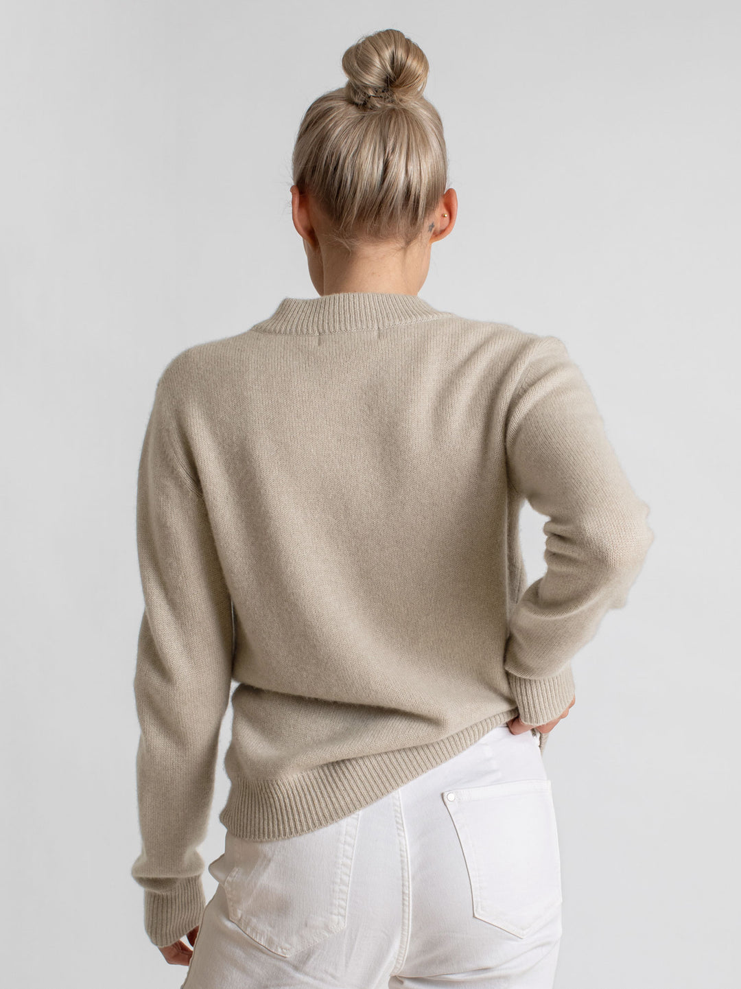 Cashmere sweater "Sofia long" color ginger. Norwegian design in 100% cashmere from Kashmina 