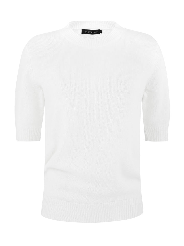 Short sleeved cashmere sweater from Kashmina 100% cashmere