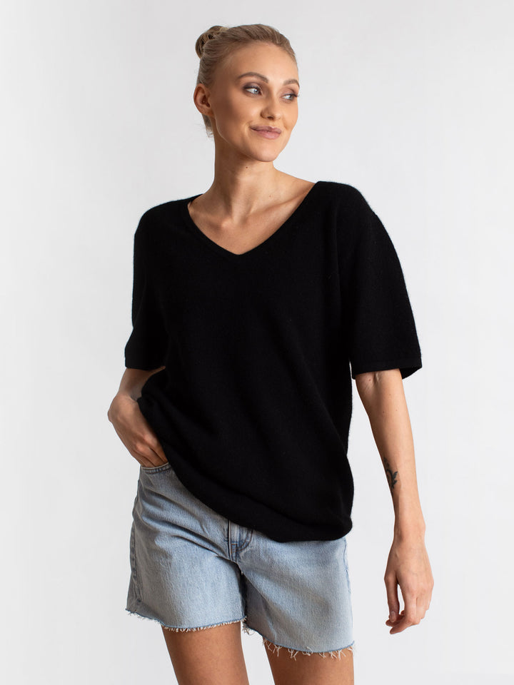 Cashmere T-shirt "Iben". 100% cashmere from Kashmina. Norwegian design