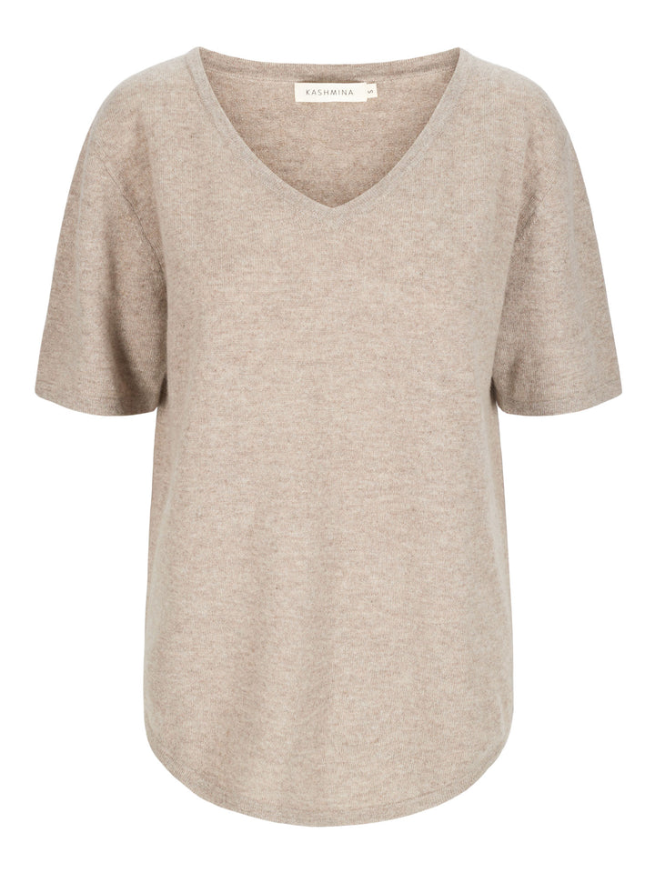 Cashmere T-shirt "Iben". 100% cashmere from Kashmina. Norwegian design