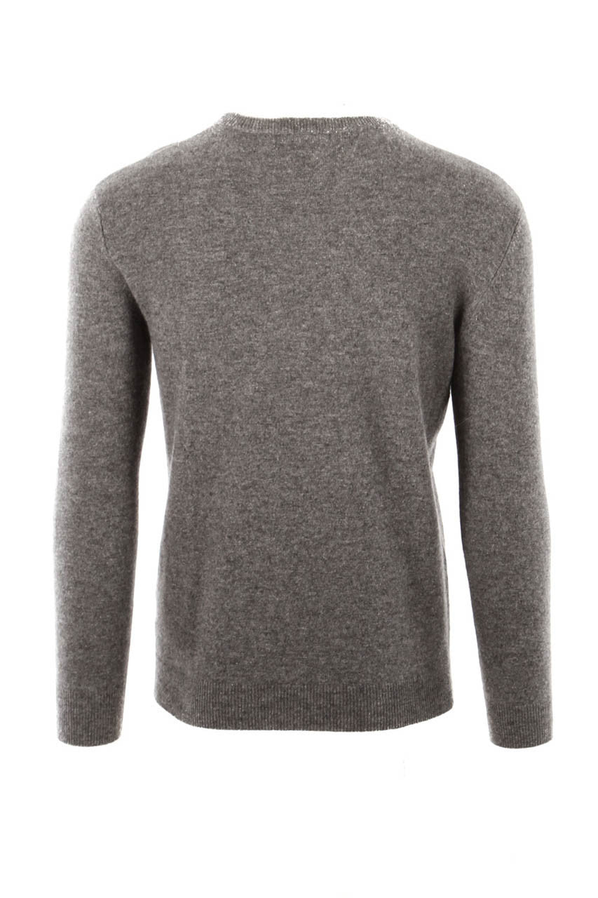 Cashmere sweater round neck for men
